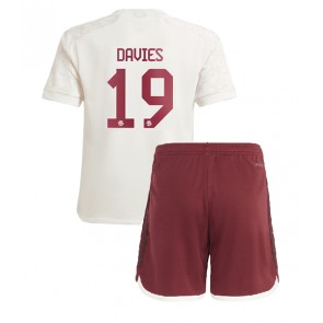 Bayern Munich Alphonso Davies #19 Koszulka Trzecich Dziecięca 2023-24 Krótki Rękaw (+ Krótkie spodenki)